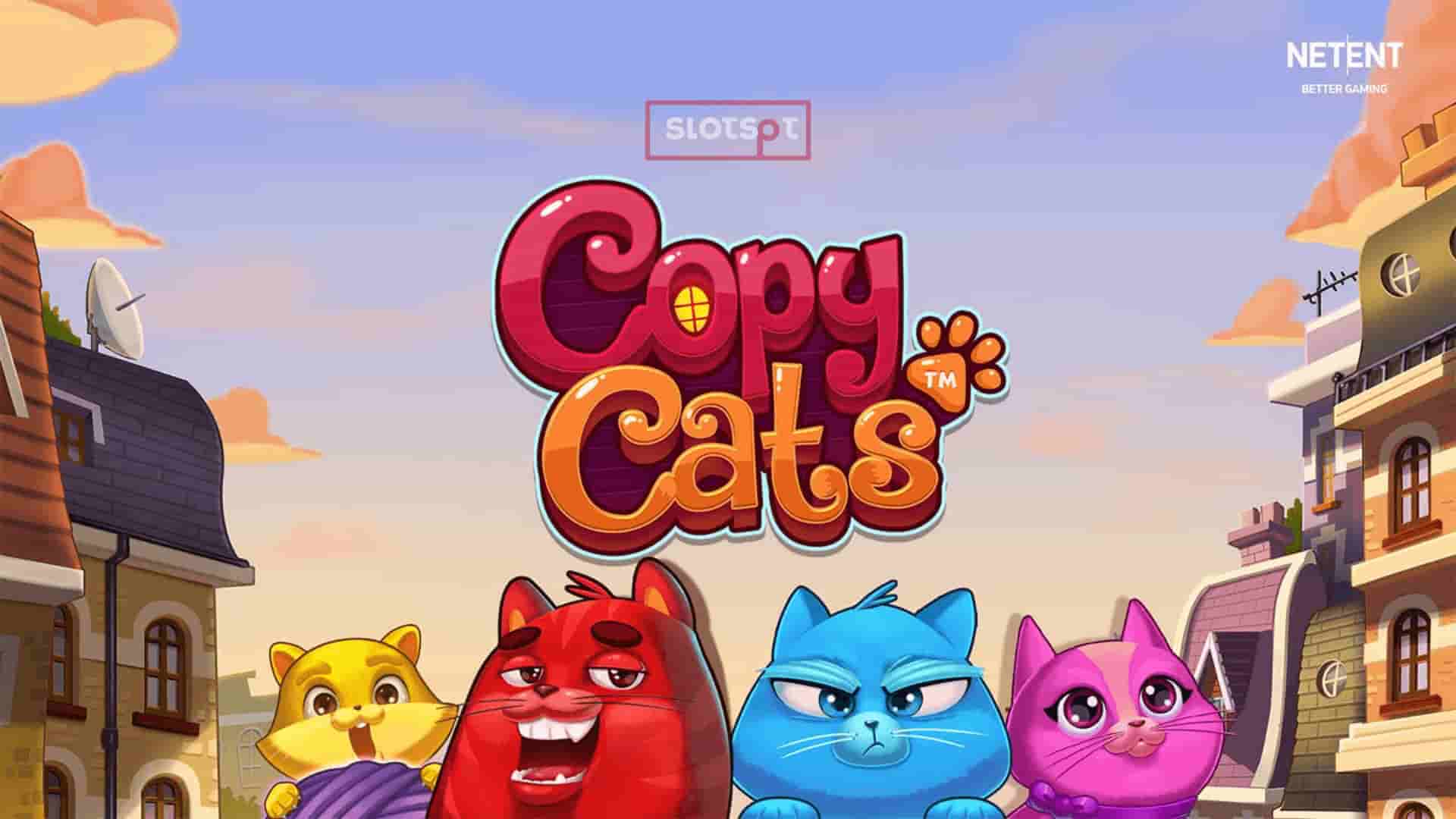 Cat casino где играть. Игра Cat Casino. Copycats NETENT Slot. Слот с котиками. Copy Cats Slot.